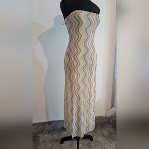 Zara Multicolor Strapless Dress